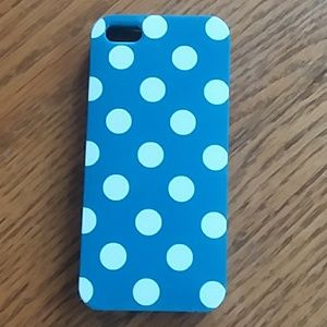 Blue with White Polka Dots IPhone 5/5s Case